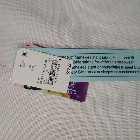 NEW Disney Princess PJ Set with socks Size 8 - Picture 3 of 5